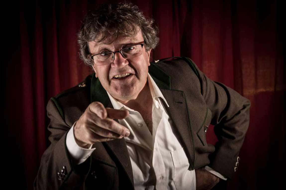 Portrait of Carinthian comedian Jakob Pernull