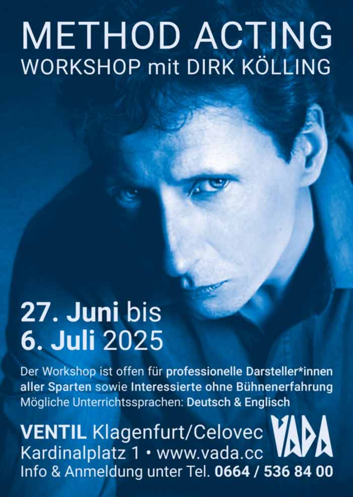 workshop method acting by dirk koelling at VENTIL Klagenfurt/Celovec