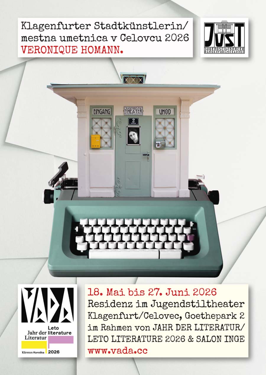 artist residency Klagenfurter Stadtk&uuml;nstler*in Mai bis Juni 2026 im Jugendstiltheater